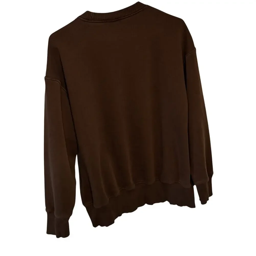 Nike Center Swoosh Pullover Sweatshirt Brown Size Small (S/P/CH)